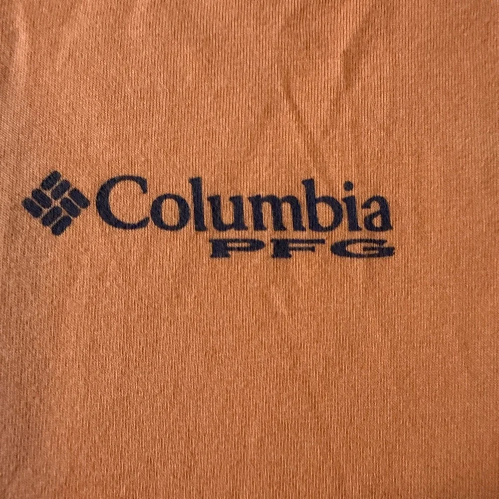 Columbia Men's Short Sleeve Logo Graphic T-Shirt Orange Size L